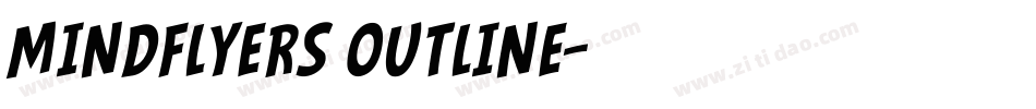 Mindflyers Outline字体转换